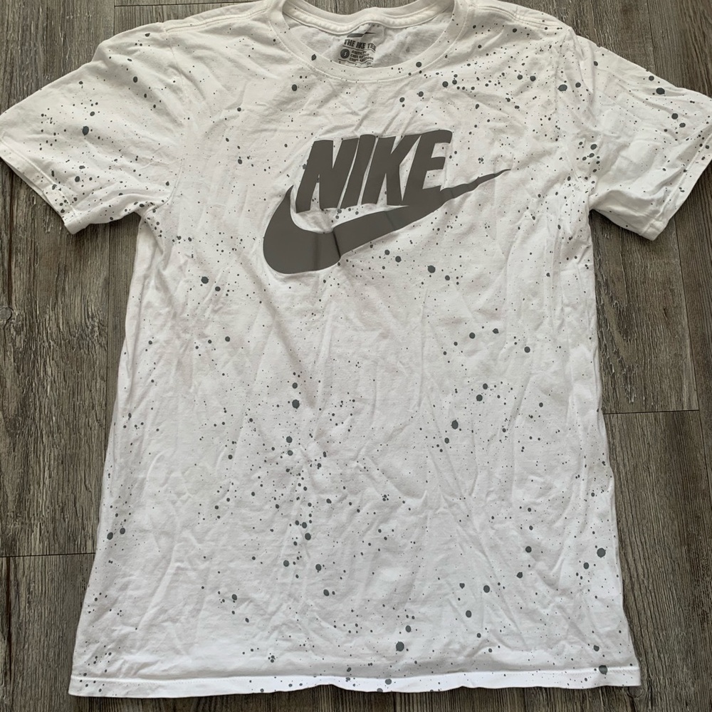 Grey Nike Paint Splatter Tee
